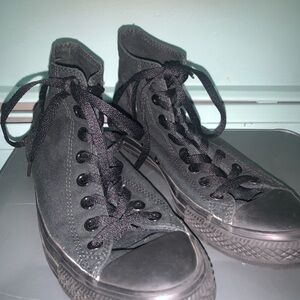 Black Converse All Star High Top Trainers - size 9